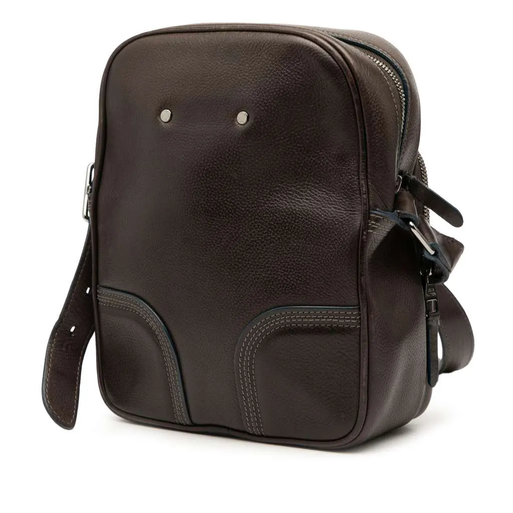 Louis Vuitton Leather Bequia Trotter MM Brown Leather Very good - Back View