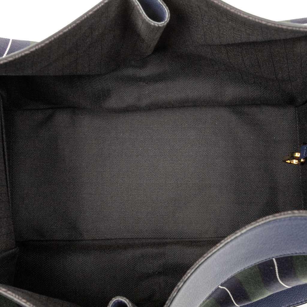 Loewe Medium Stripes Canvas and Leather Hammock Satchel - 4