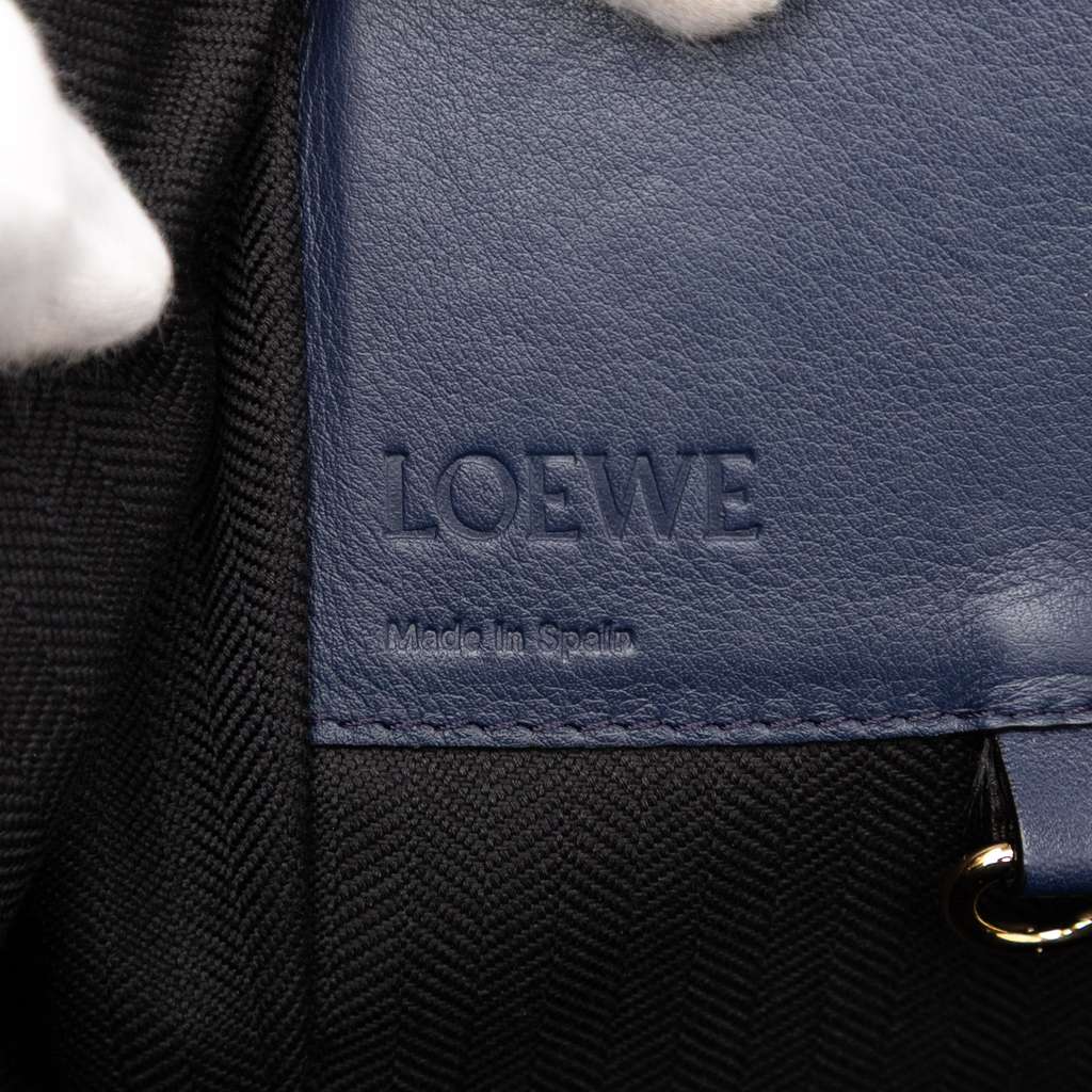 Loewe Medium Stripes Canvas and Leather Hammock Satchel - 5