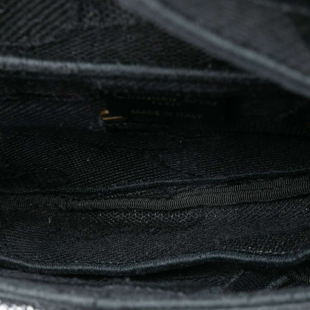 Dior Canvas Embroidered Camouflage Saddle Bag - 4