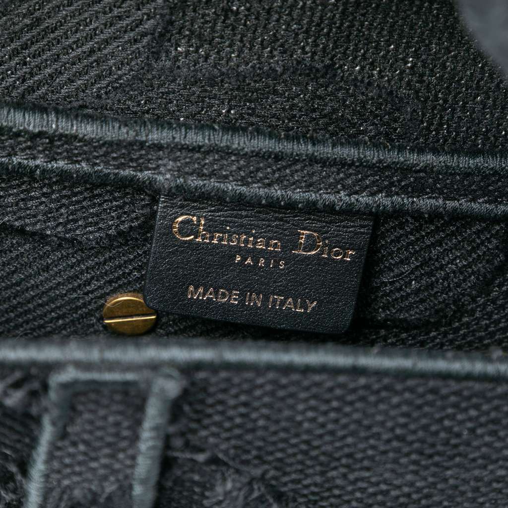Dior Canvas Embroidered Camouflage Saddle Bag - 5