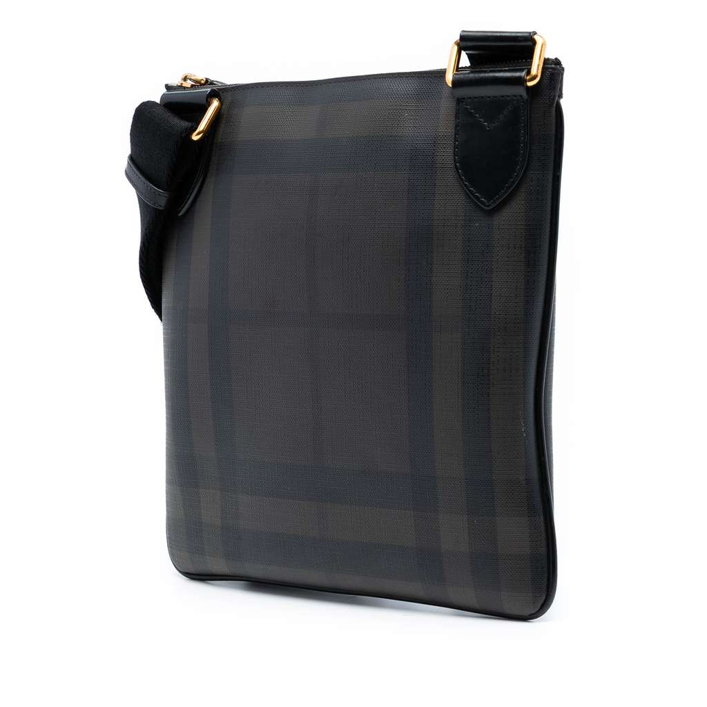 Burberry Smoke Check Coated Canvas Beckley Crossbody - 2