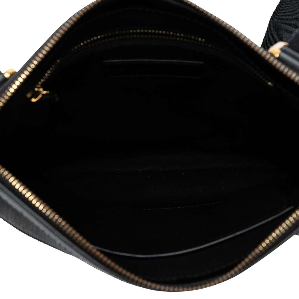 Burberry Smoke Check Coated Canvas Beckley Crossbody - 4