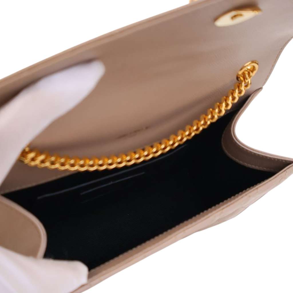 Saint Laurent Small Grain De Poudre Triquilt Monogram Envelope Bag - 4