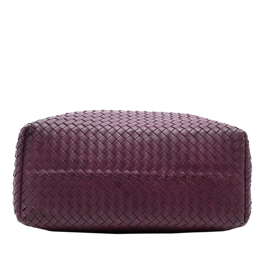 Bottega Veneta Bicolor Nappa Intrecciato Belt Strap Tote Purple Leather Very good - Inside View