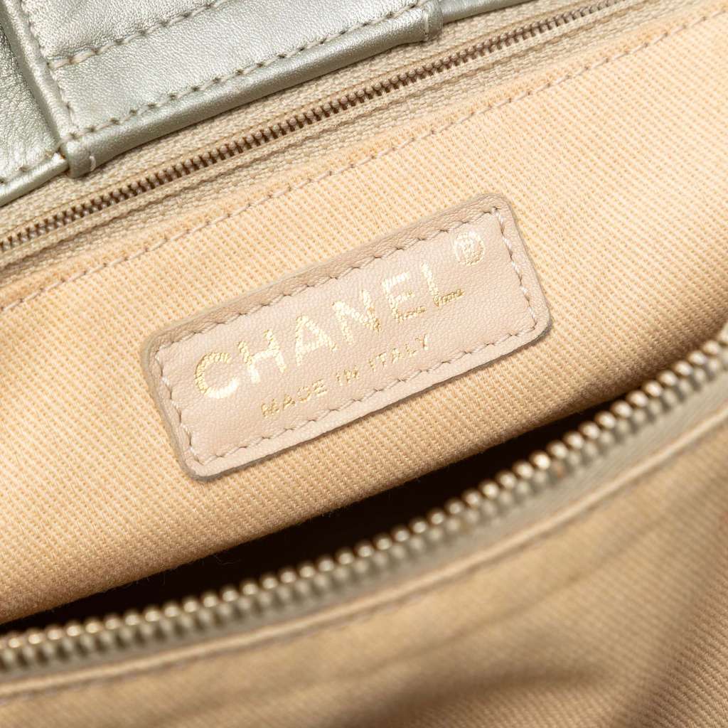 Chanel Perforated Metallic Calfskin Up In The Air Tote - 5