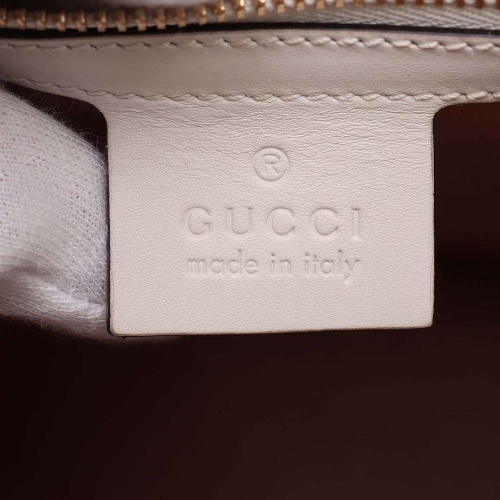Gucci Medium Leather Sylvie Top Handle Bag - 4