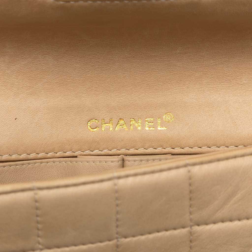 Chanel CC Chocolate Bar Lambskin and Patent East West Flap - 5