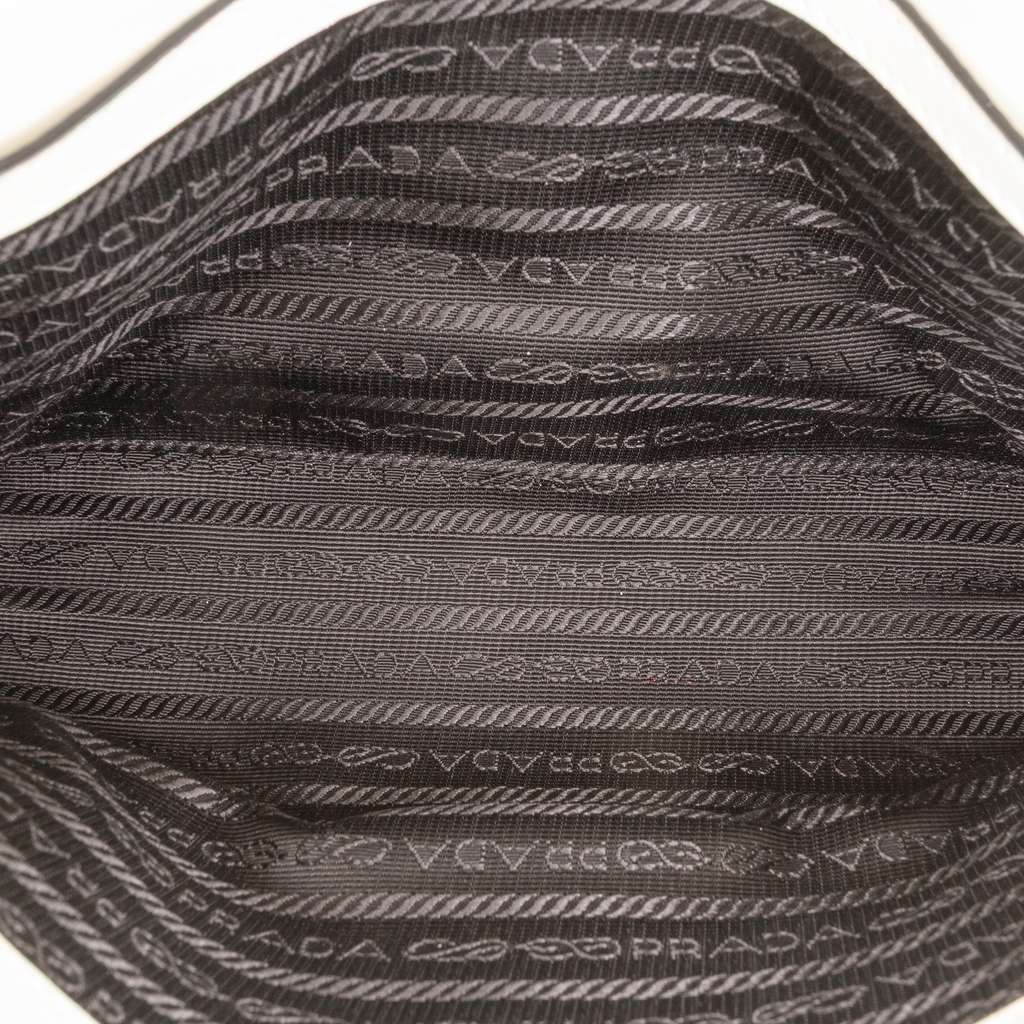 Prada Saffiano Triangle Embossed Logo Flap Crossbody - 4