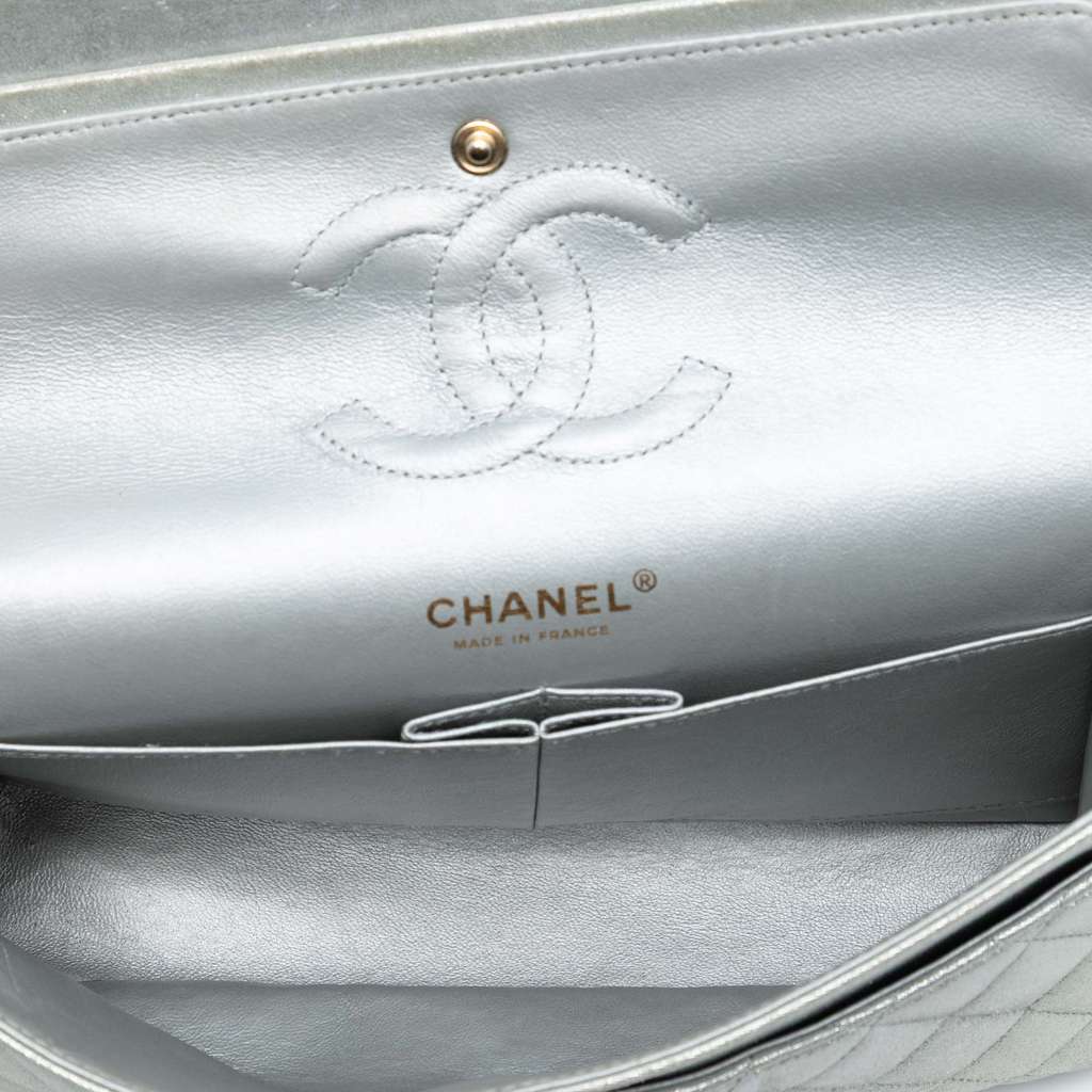 Chanel Medium Classic Iridescent Lambskin Double Flap - 4