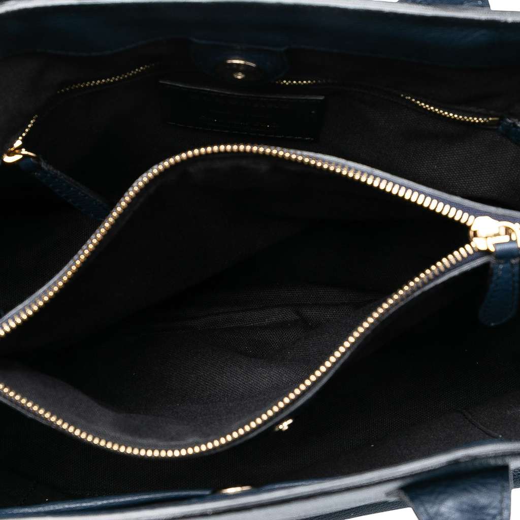 Burberry Medium Leather and House Check Banner Satchel - 4