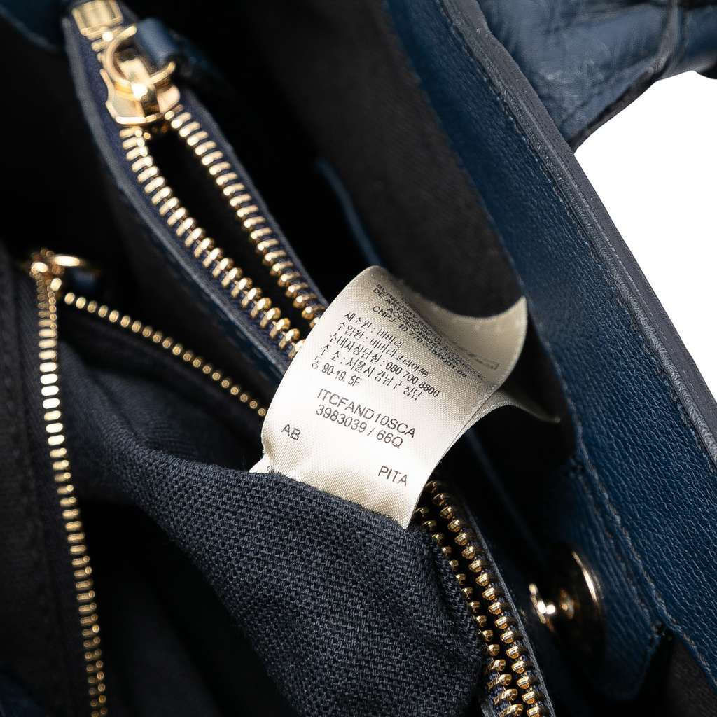 Burberry Medium Leather and House Check Banner Satchel - 5