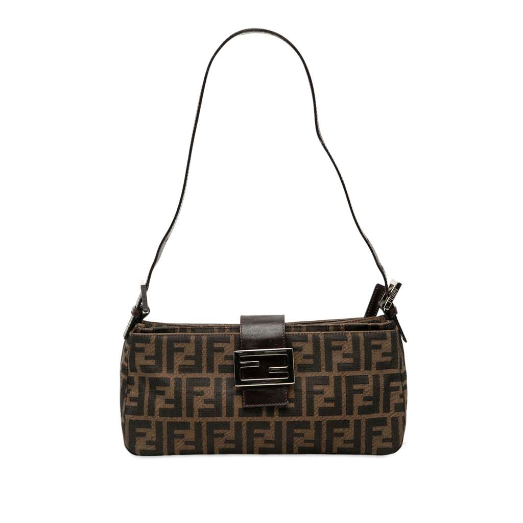Fendi Zucca Canvas Shoulder Bag