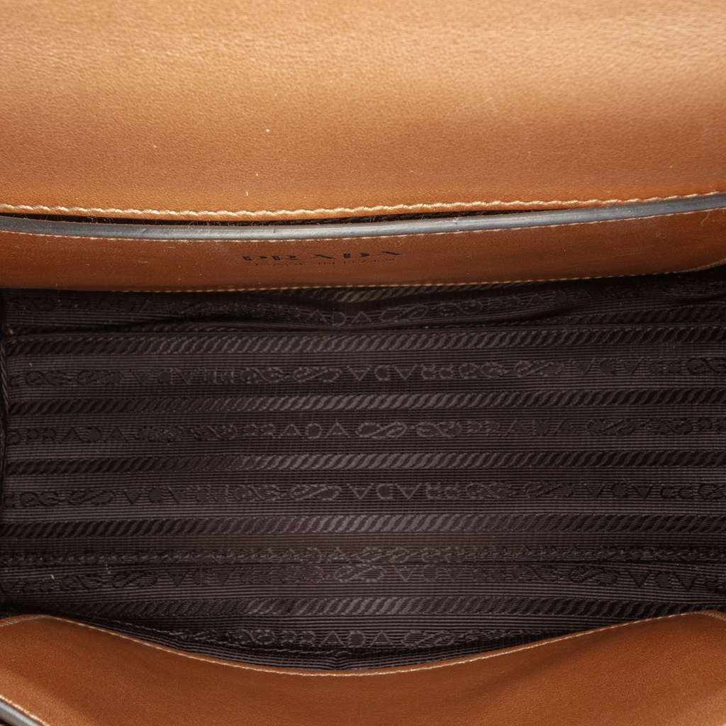 Prada Metallic Saffiano Cuir Leather Monochrome Envelope Flap - 4