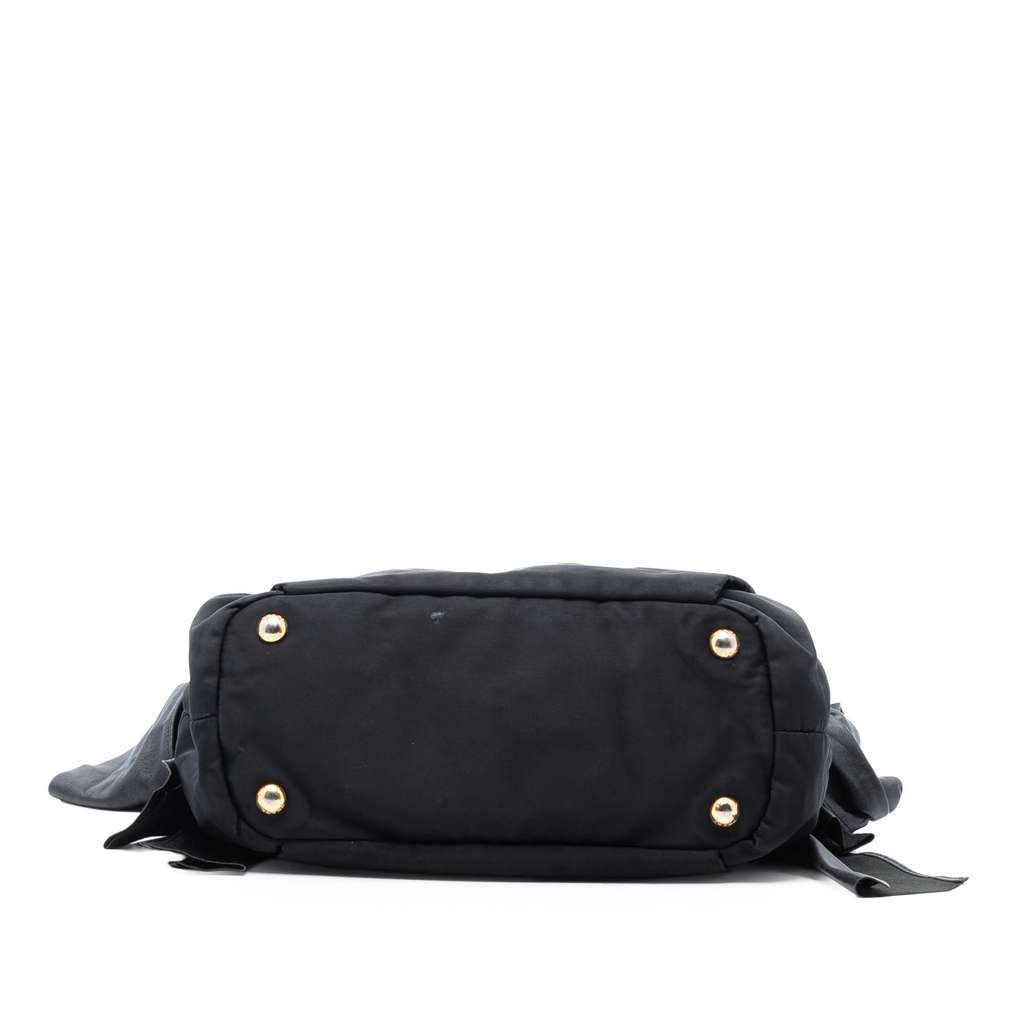 Prada Tessuto Logo Bow Satchel - 3