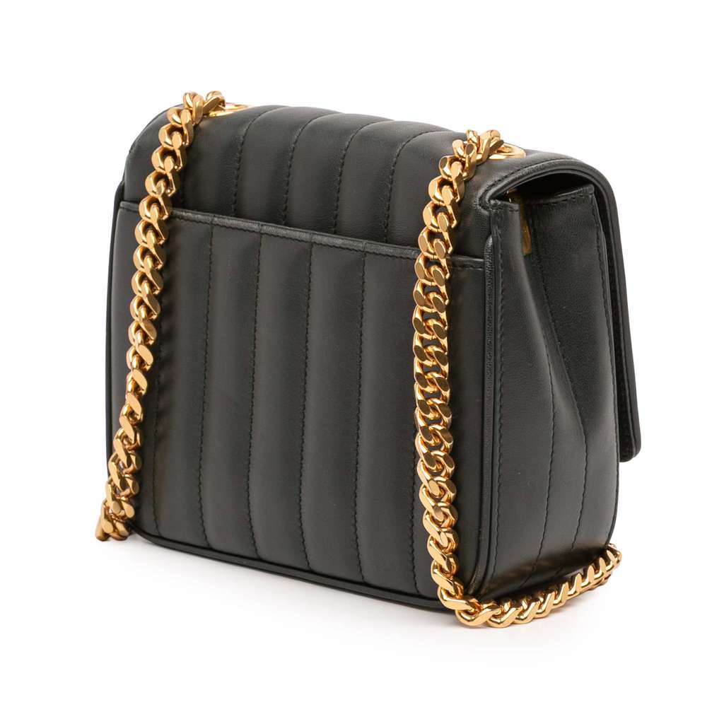 Saint Laurent Small Lambskin Monogram Vicky Chain Bag - 2