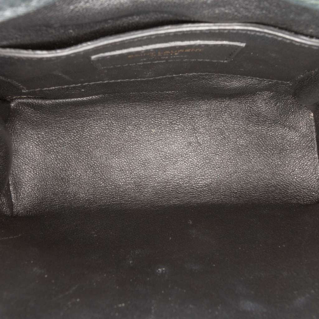 Saint Laurent Small Lambskin Monogram Vicky Chain Bag - 4