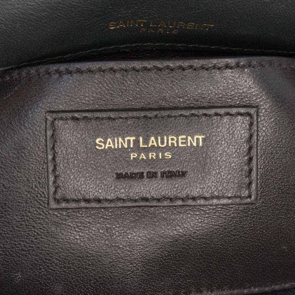 Saint Laurent Small Lambskin Monogram Vicky Chain Bag - 5