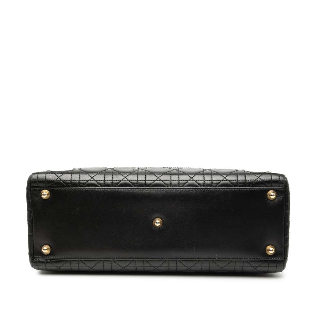 Dior Large Lambskin Cannage Lady Dior - 3