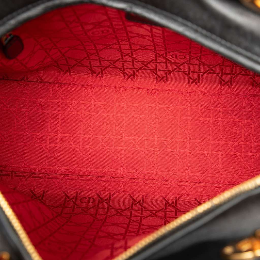 Dior Large Lambskin Cannage Lady Dior - 4