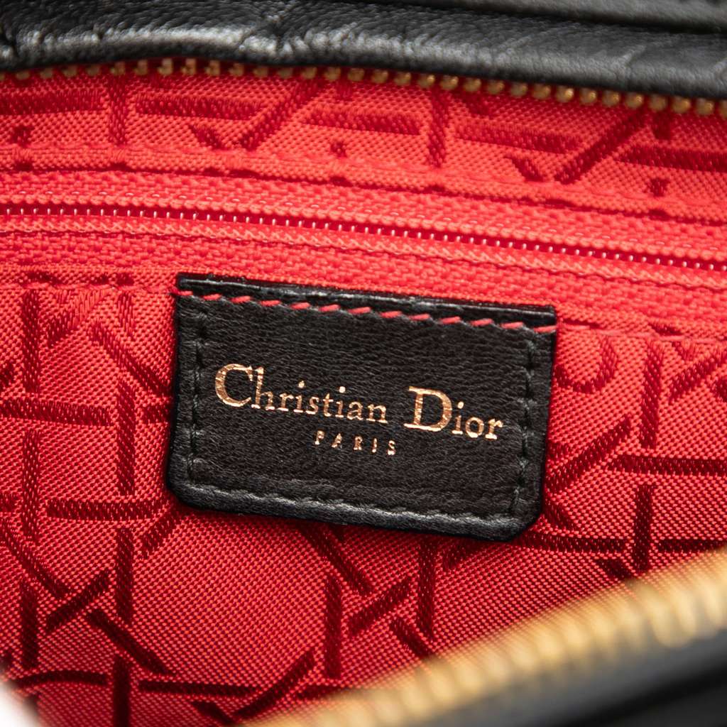 Dior Large Lambskin Cannage Lady Dior - 5