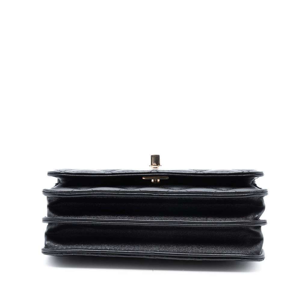 Chanel Mini Lambskin Trendy CC Wallet On Chain - 3