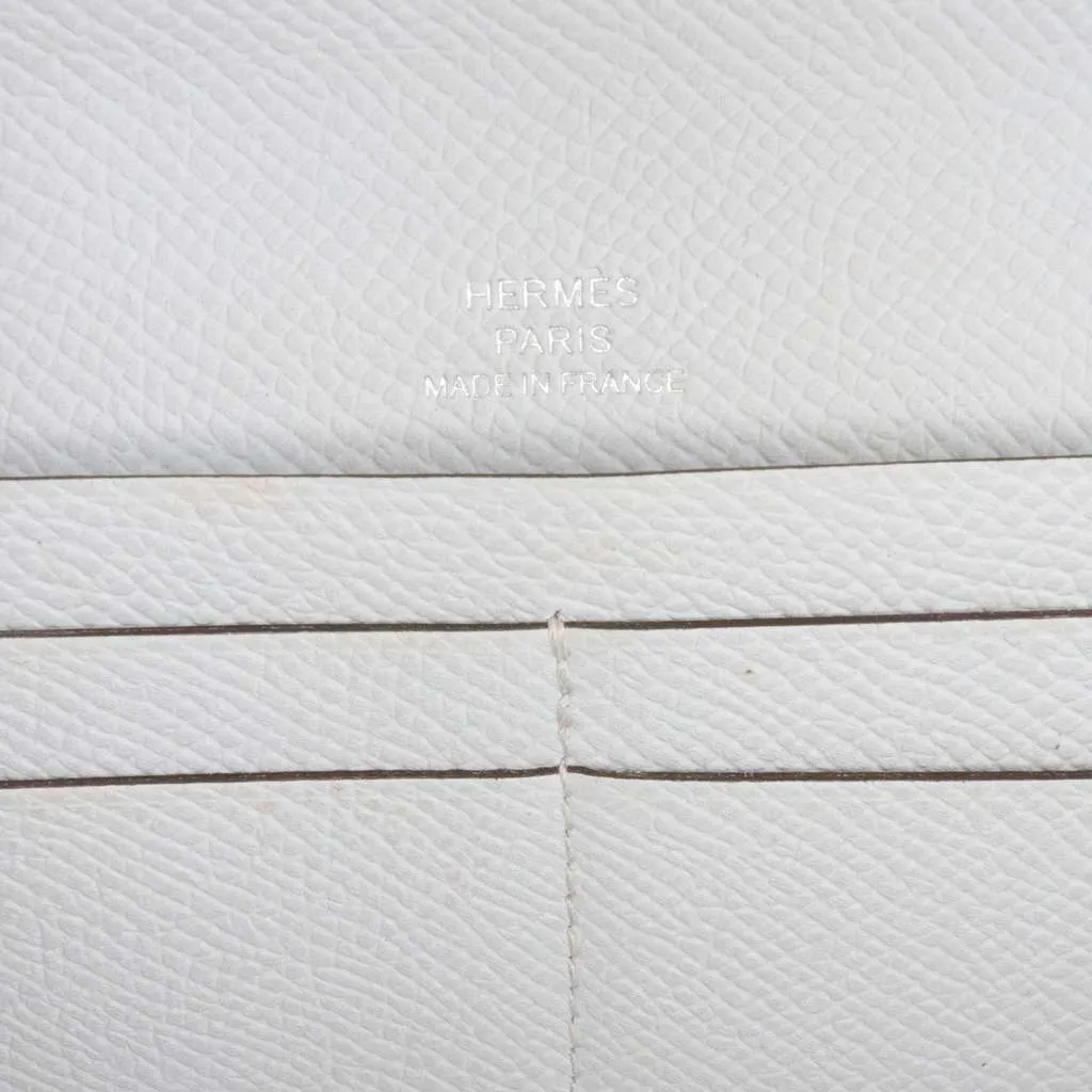 Hermès Epsom Maillon To Go Wallet Grey Leather Very good - Box View