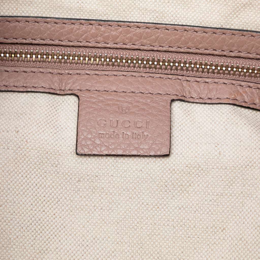 Gucci Tall Leather Bamboo Shopper Tote - 5
