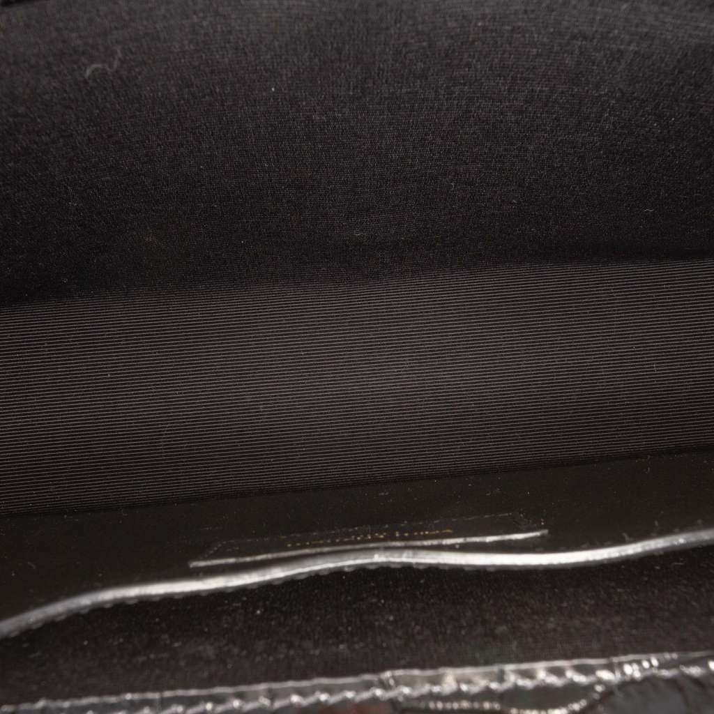 Saint Laurent Medium Croc Embossed Leather Kate Tassel Crossbody - 4