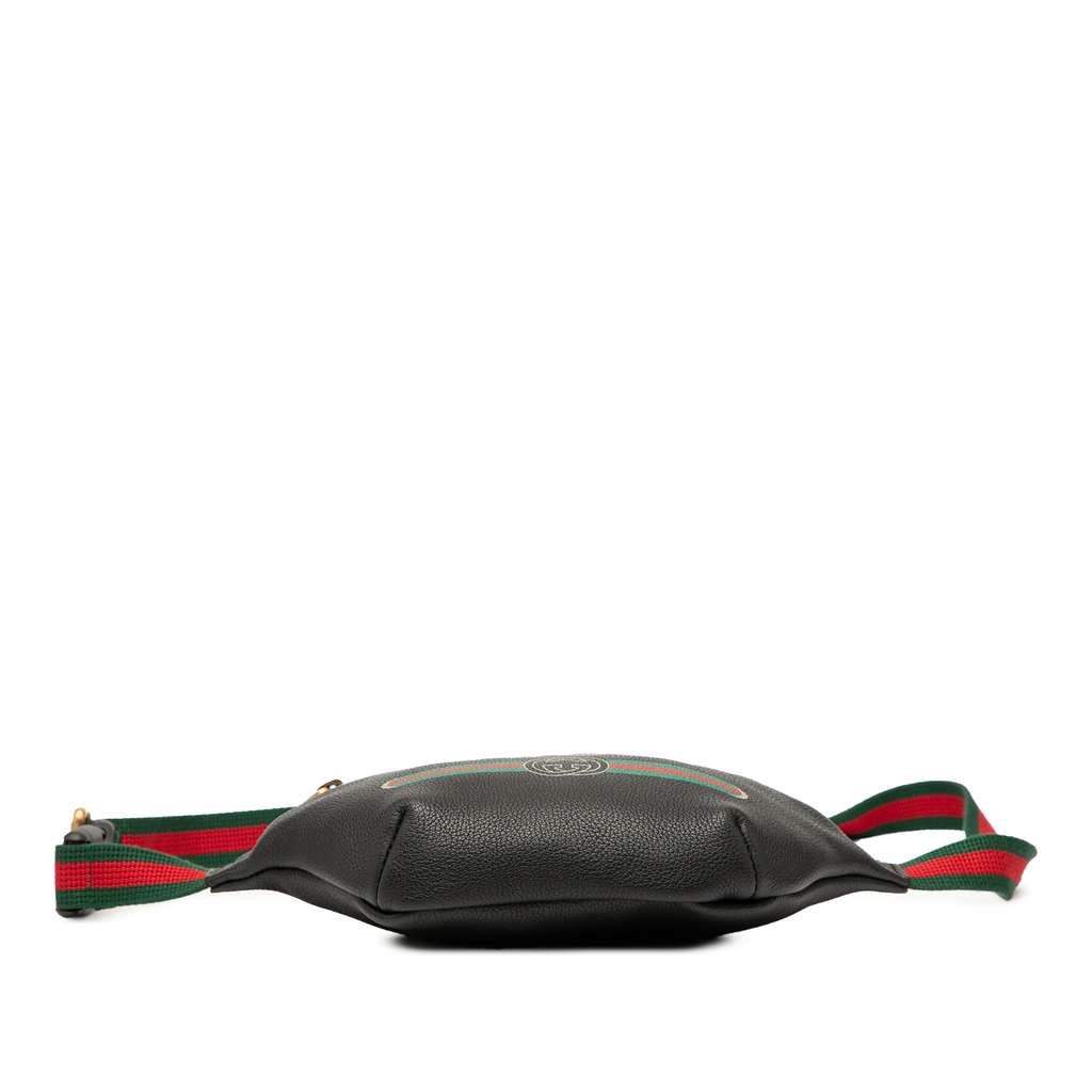 Gucci Small Grained Calfskin Logo Belt Bag - 3