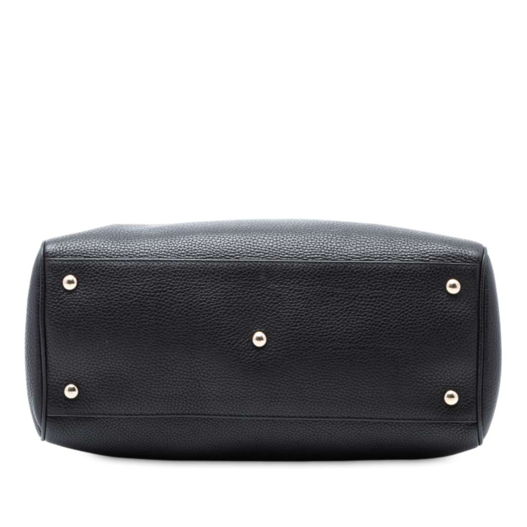 Gucci Medium Calfskin Bamboo Shopper Satchel - 3