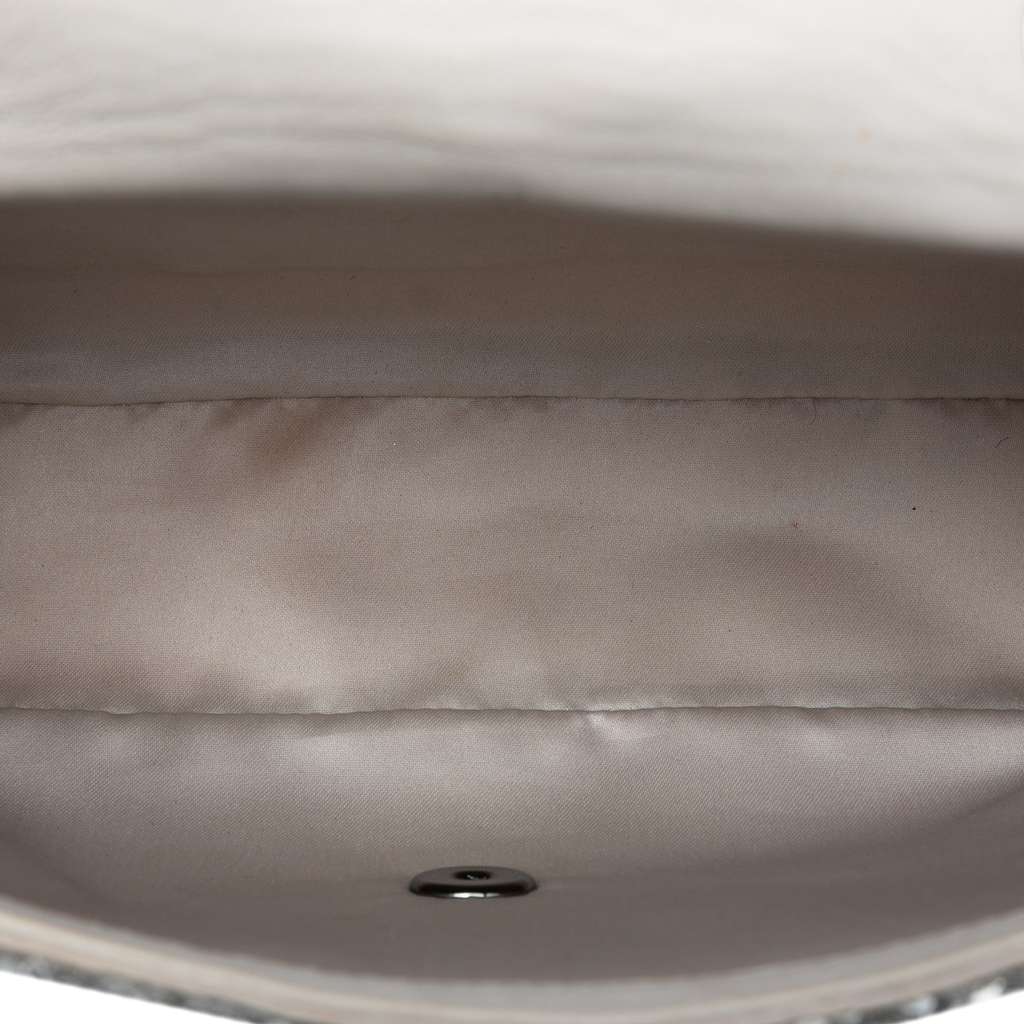 Chanel Medium Classic Satin and Sequin Single Flap - 4