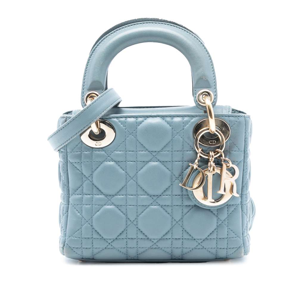 Dior Mini Lambskin Cannage Lady Dior