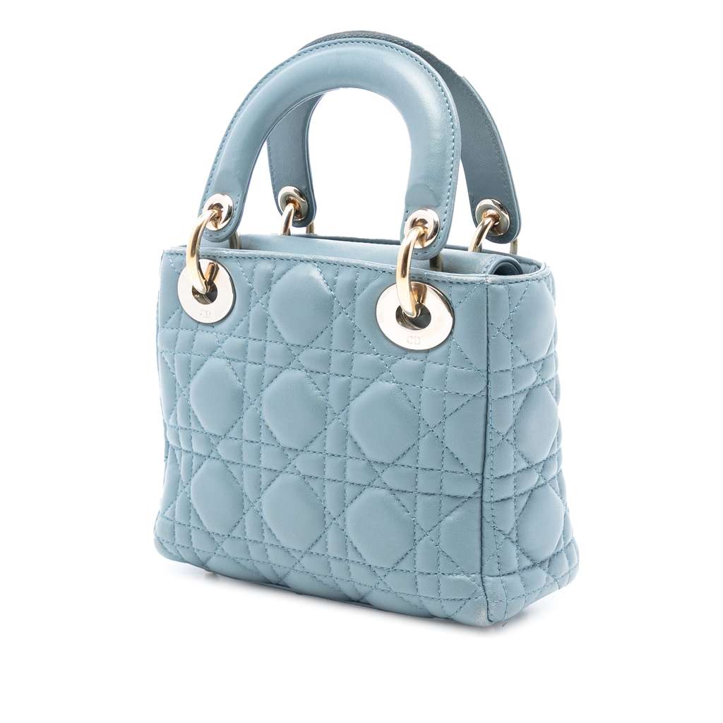 Dior Mini Lambskin Cannage Lady Dior - 2