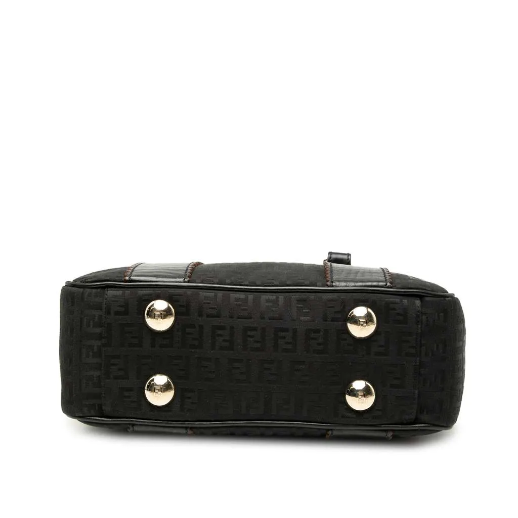 Fendi Zucchino Canvas Tote Black Canvas Very good - Inside View