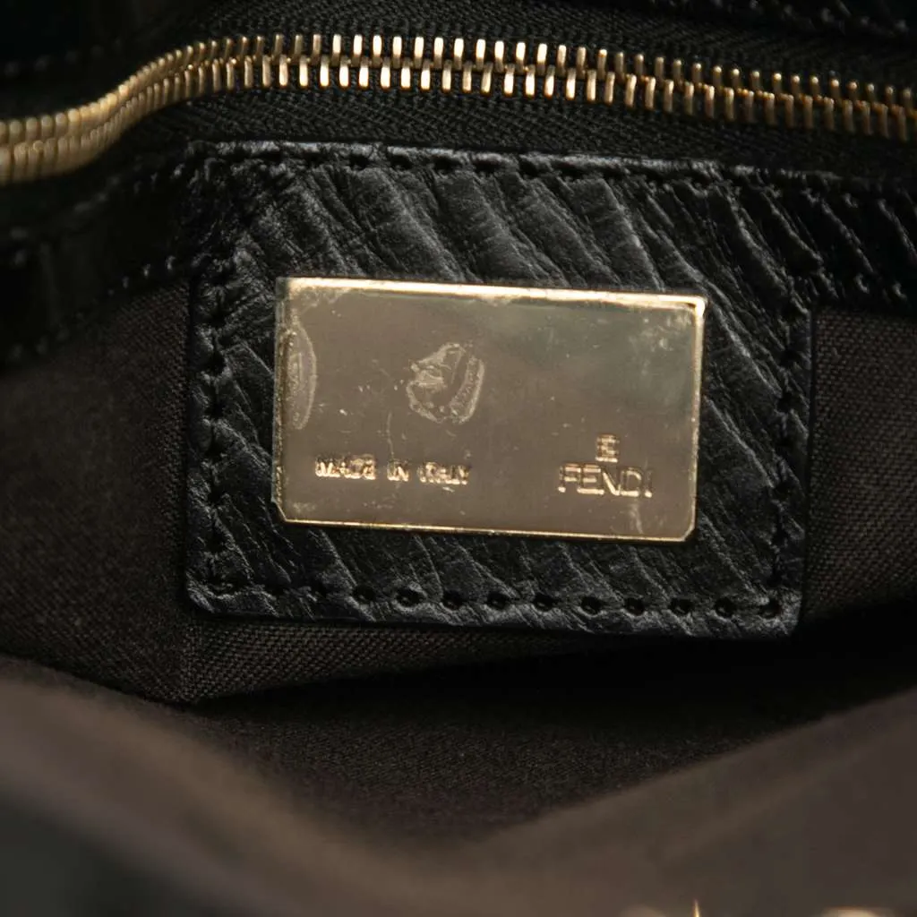 Fendi Zucchino Canvas Tote Black Canvas Very good - Box View