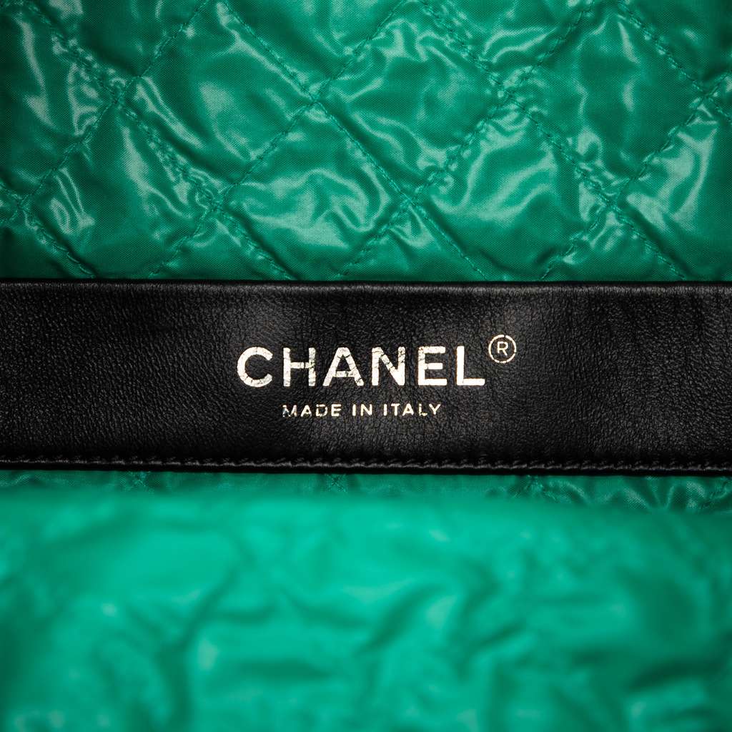 Chanel Large Tweed Resin Embellished Robot Shopping Tote - 5