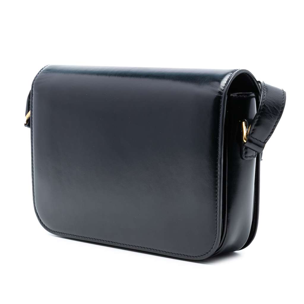 Celine Classique Shiny Calfskin Triomphe Crossbody - 2