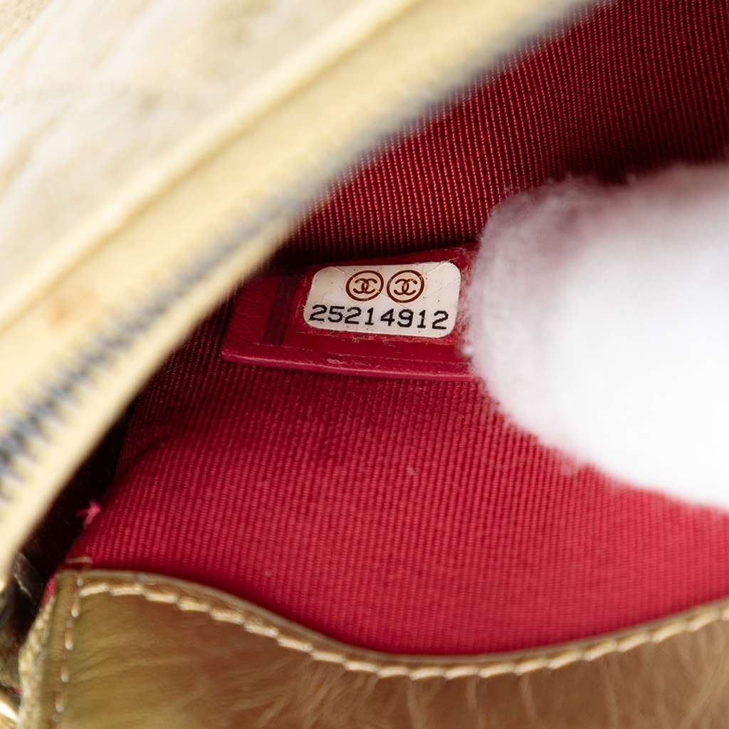 Chanel Quilted Metallic Aged Calfskin Gabrielle Clutch With Chain - 5