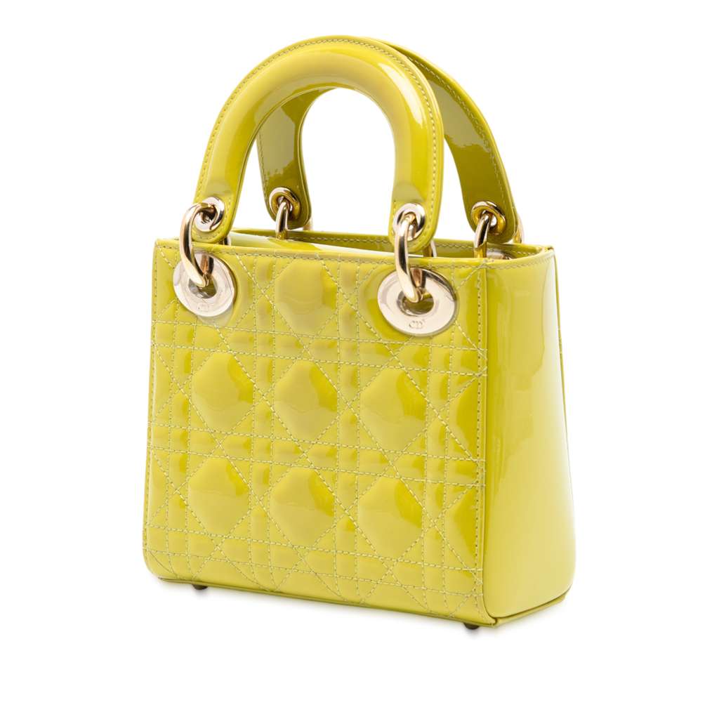 Dior Mini Patent Cannage Lady Dior - 2