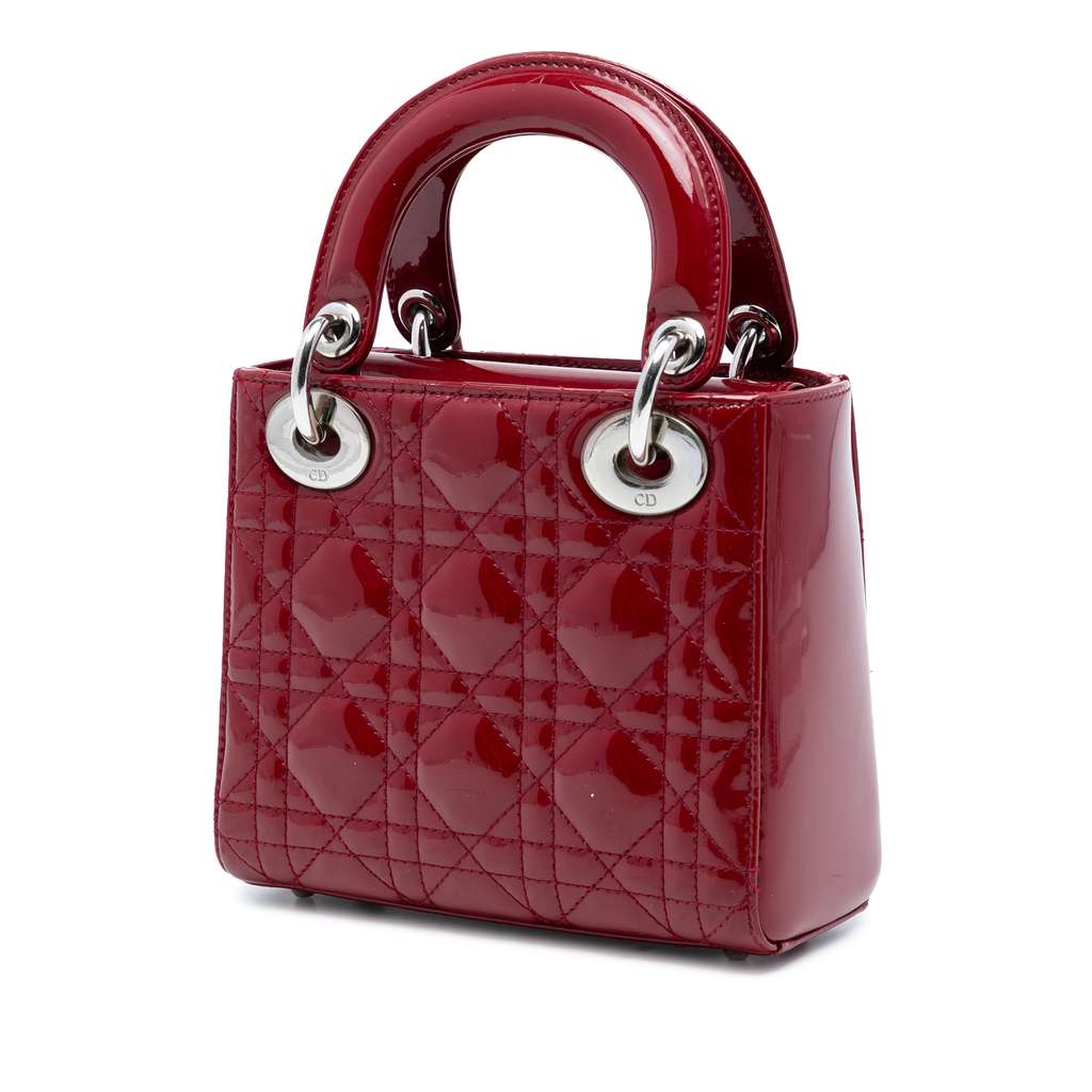 Dior Mini Patent Cannage Lady Dior - 2