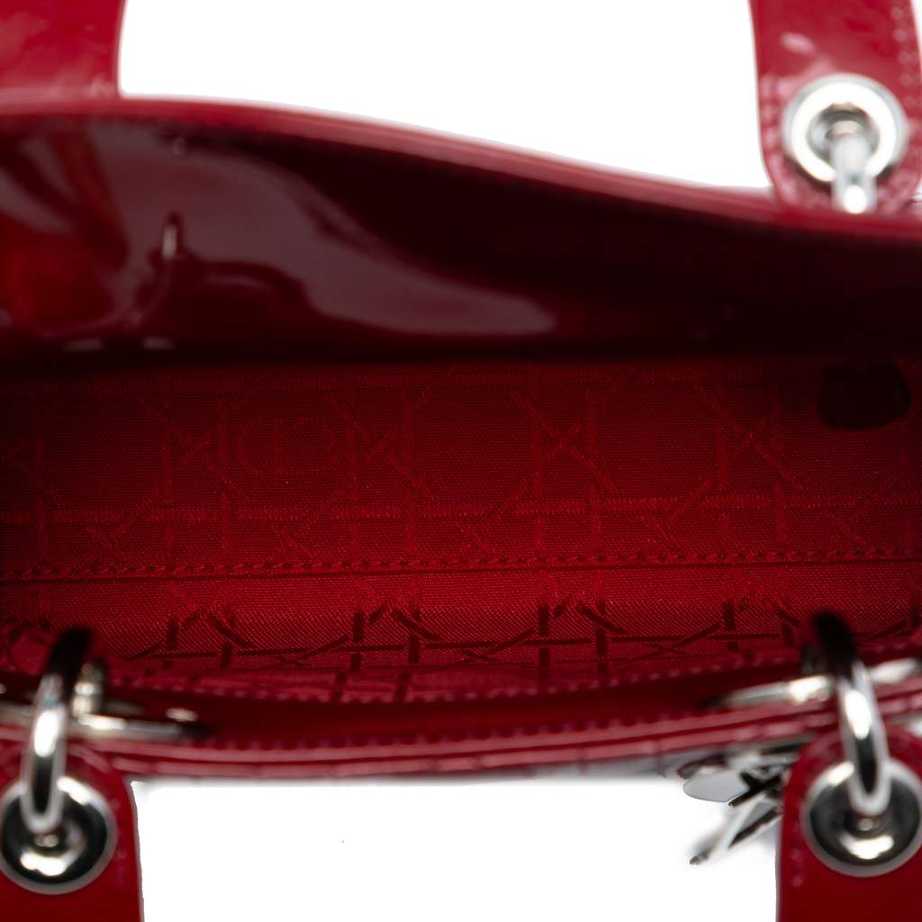 Dior Mini Patent Cannage Lady Dior - 4