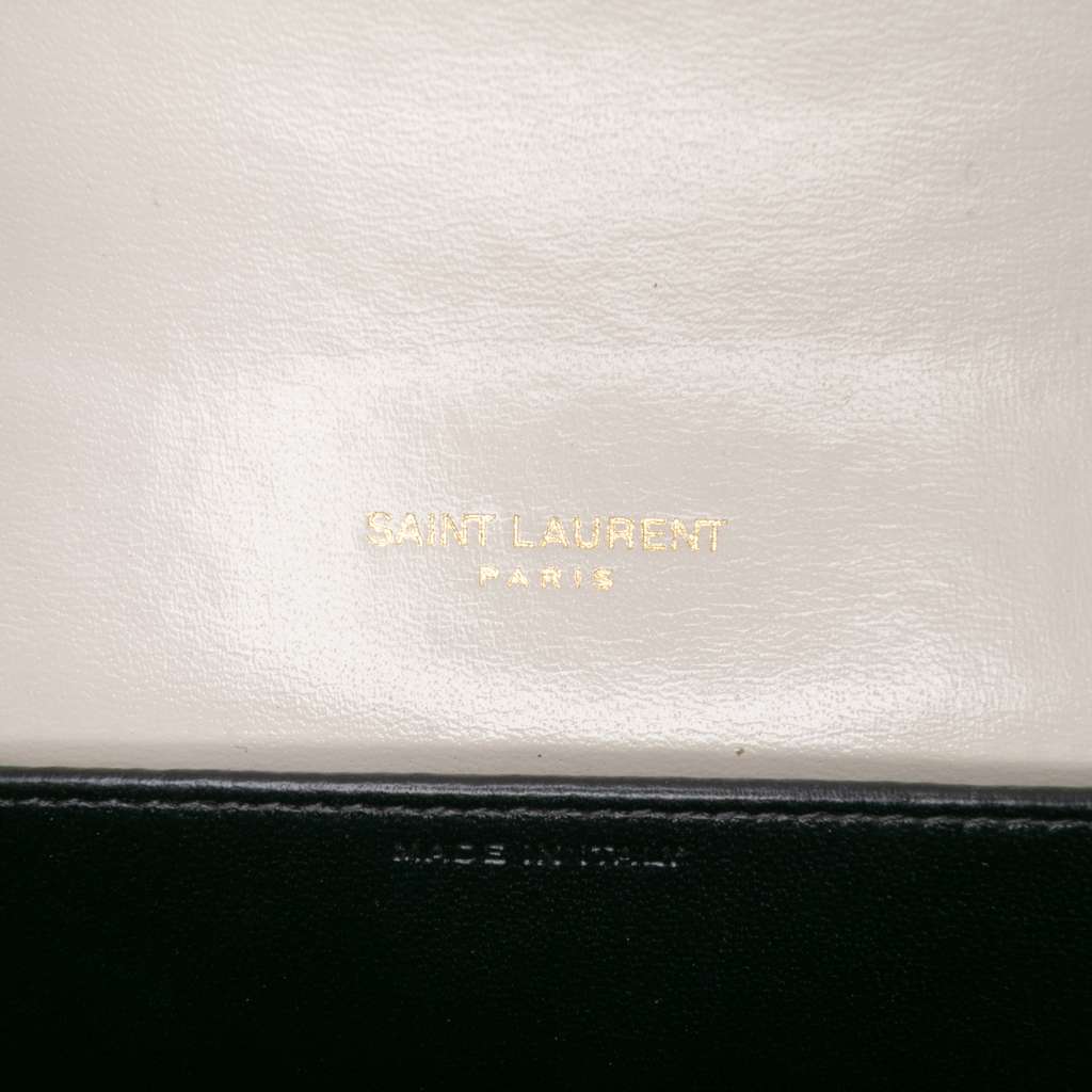 Saint Laurent Bicolor Calfskin Uptown Chain Wallet - 5
