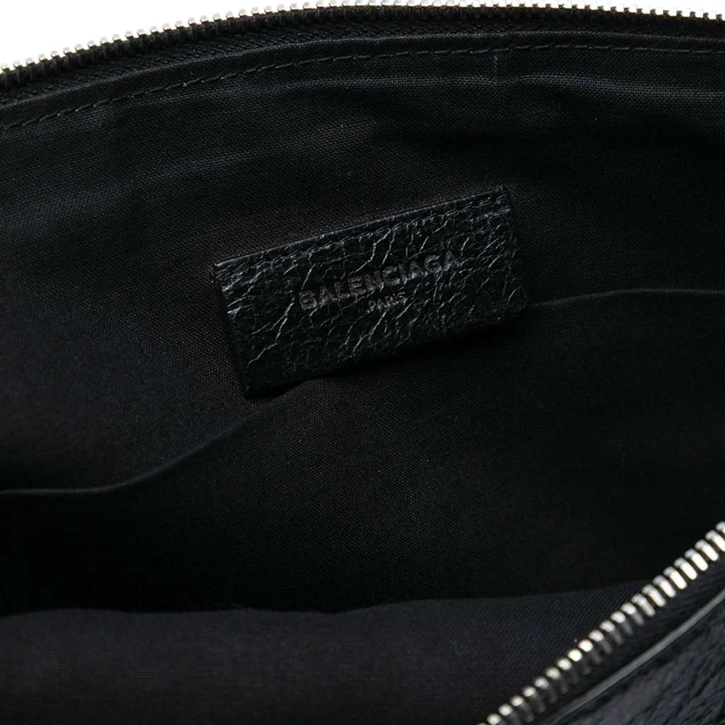 Balenciaga Lambskin Motocross Classic Zip Around Flat Clutch - 5