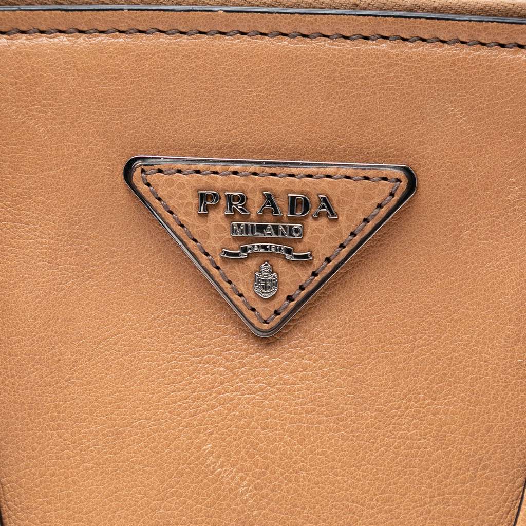 Prada Glace Calf Twin Pocket Satchel - 5