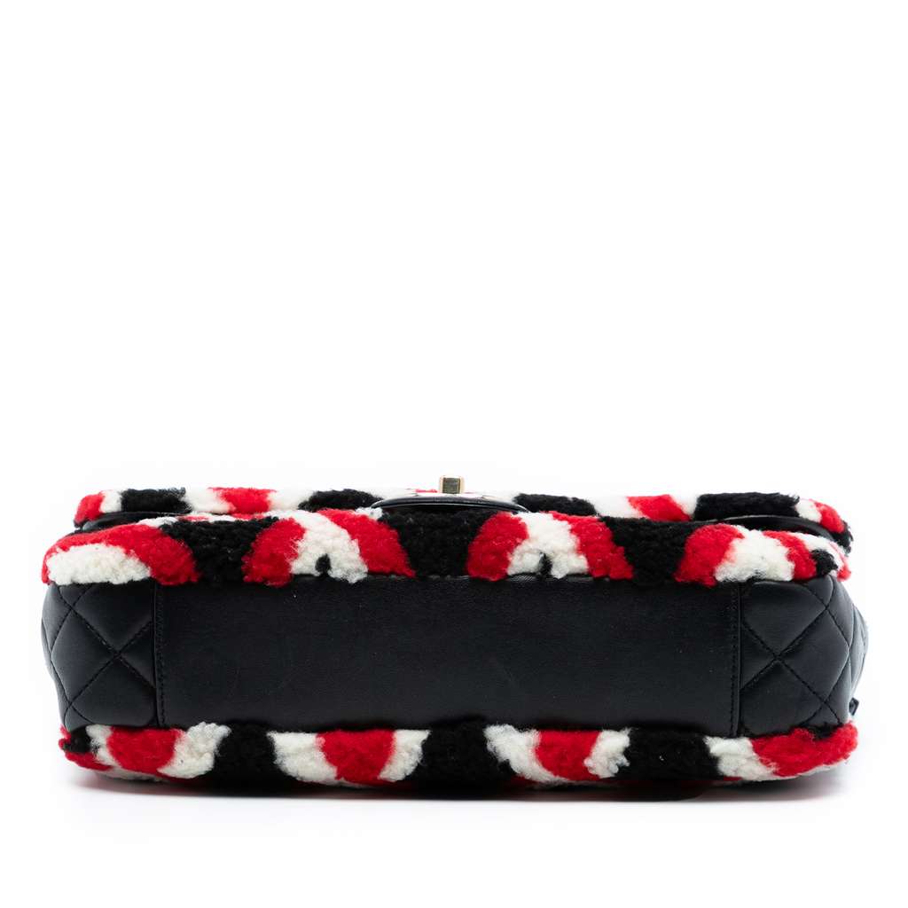 Chanel Medium CC Shearling and Lambskin Single Flap - 3