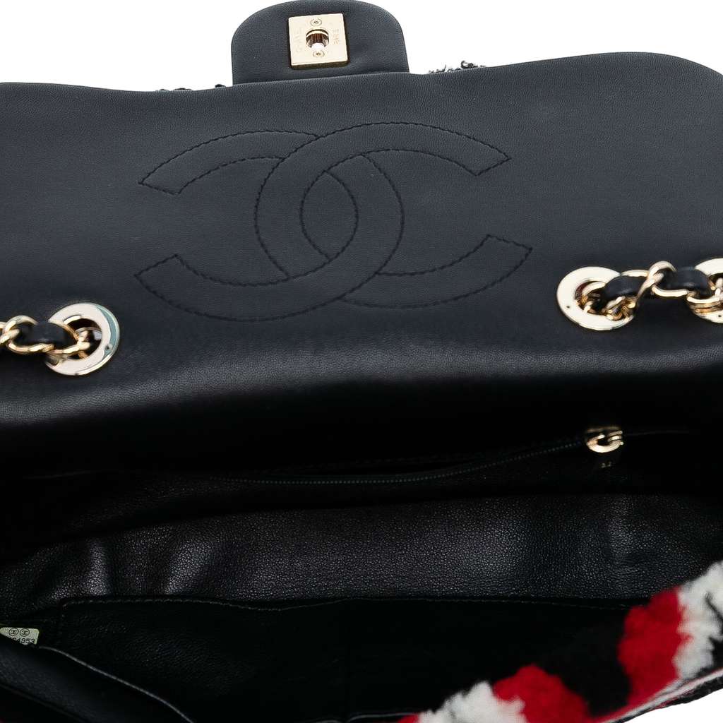 Chanel Medium CC Shearling and Lambskin Single Flap - 4