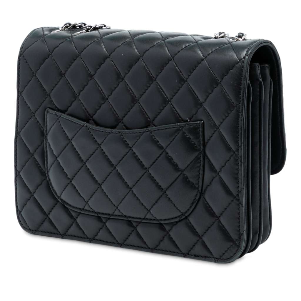 Chanel Medium Quilted Lambskin Clams Pocket Accordion Flap - 2