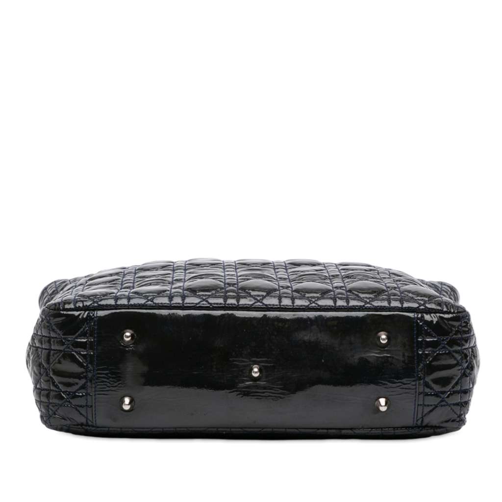 Dior Large Patent Cannage Soft Shopper Tote - 3