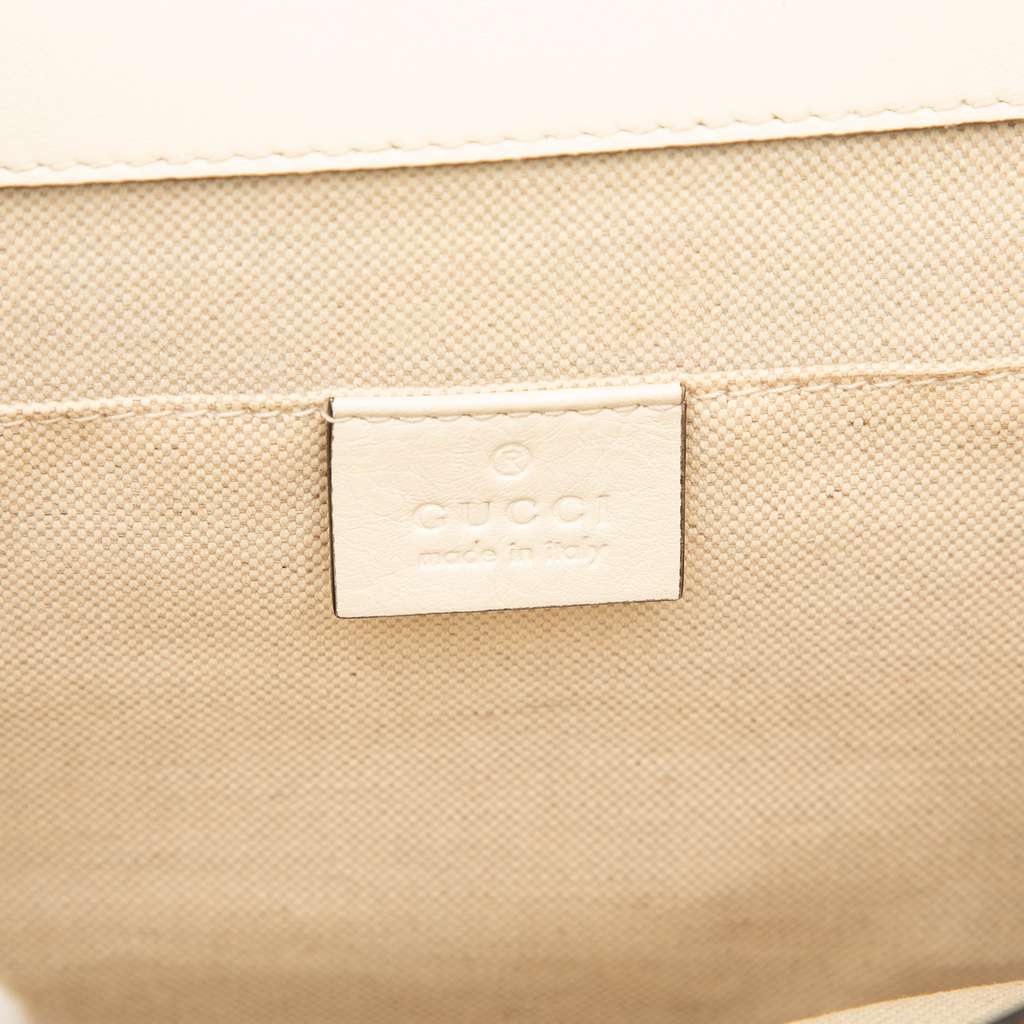 Gucci Medium Leather Bamboo Dionysus Web Satchel - 5